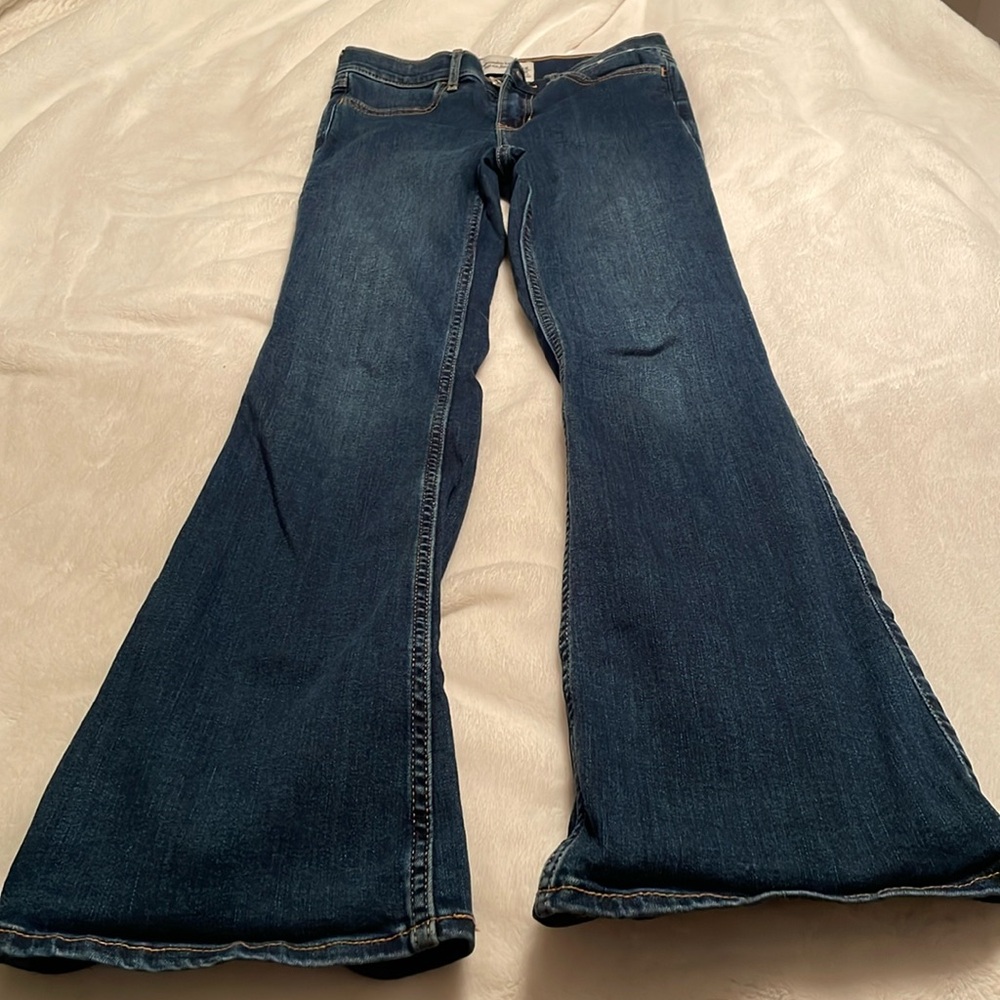 Abercrombie kids flare jeans size 9/10 long